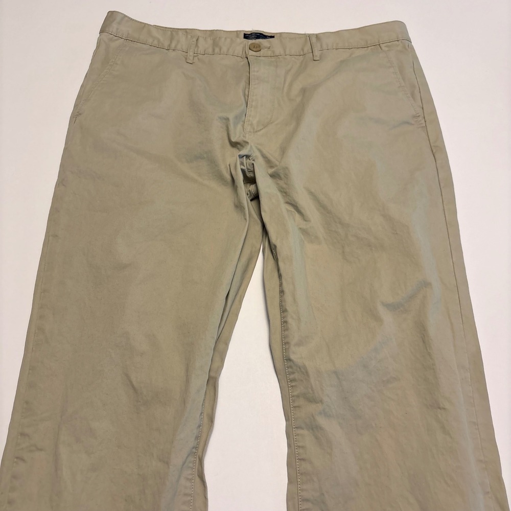 Lucky Brand 221 Straight Chino Mens 38x30 Tan California Cotton Pants